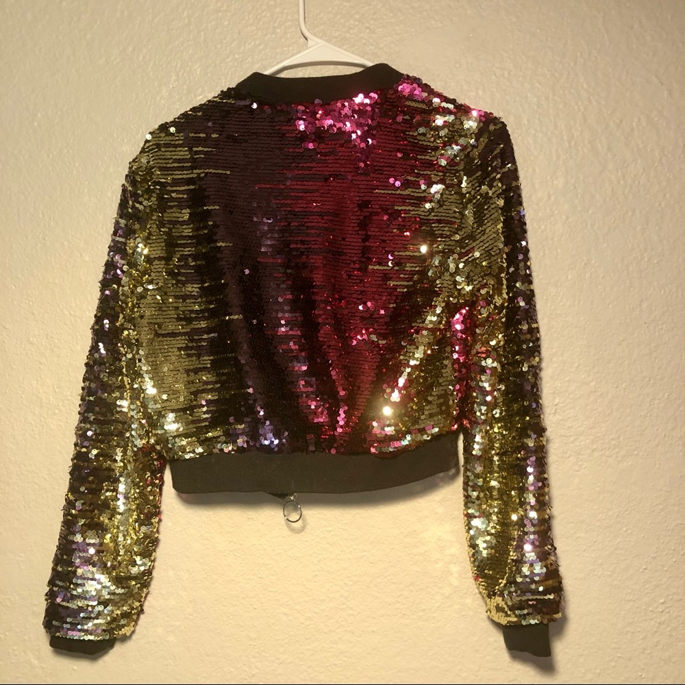 Sequin Jacket. Multiple Colors. Size Small - image 4